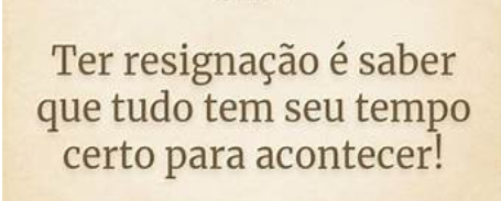 ser resignado